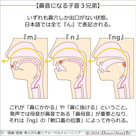 【鼻音になる子音3兄弟】